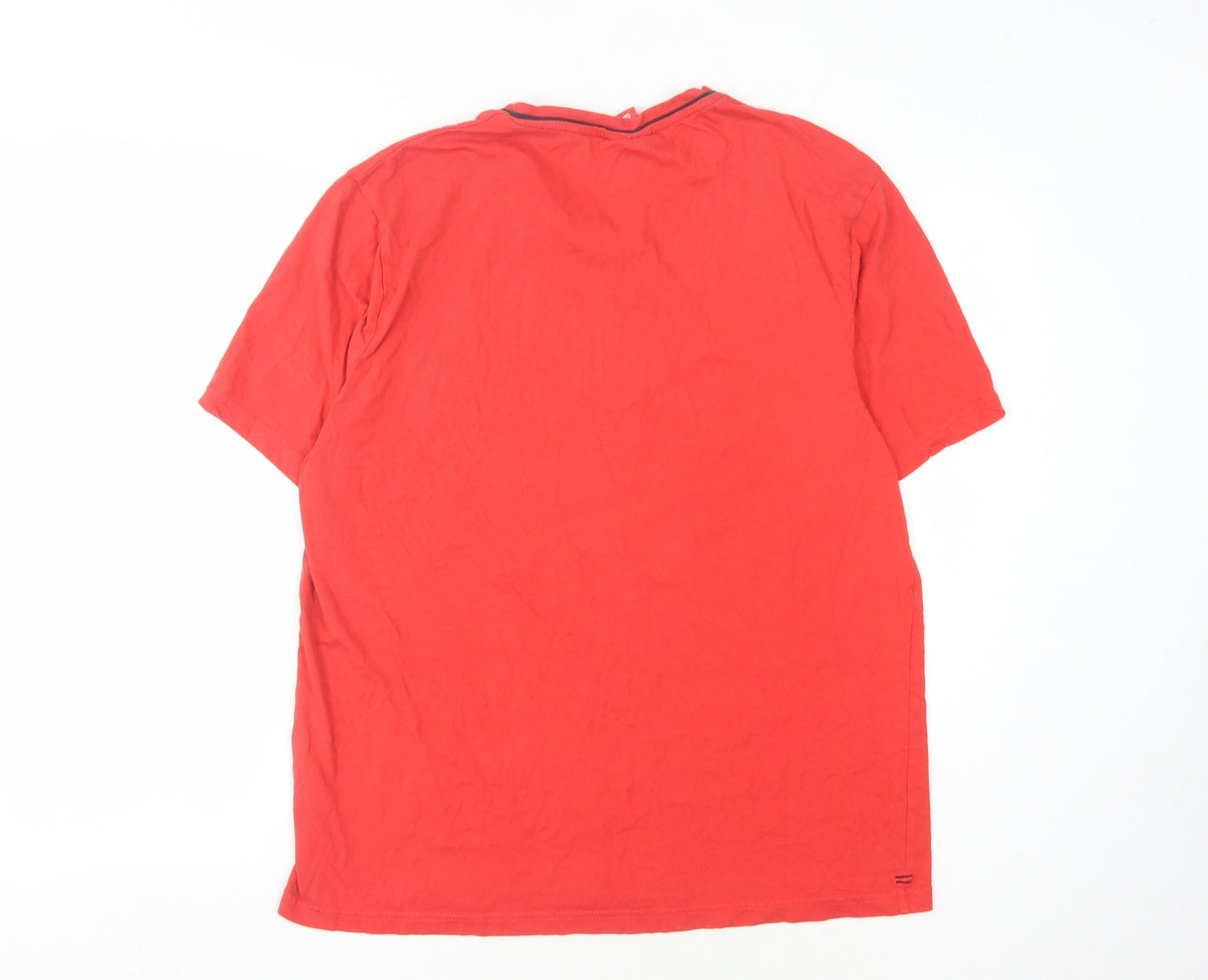 Slazenger Men's Red V-Neck T-Shirt - Size L