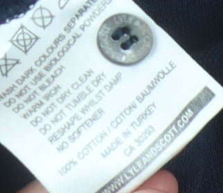 Lyle & Scott Men's Blue Polo Shirt L