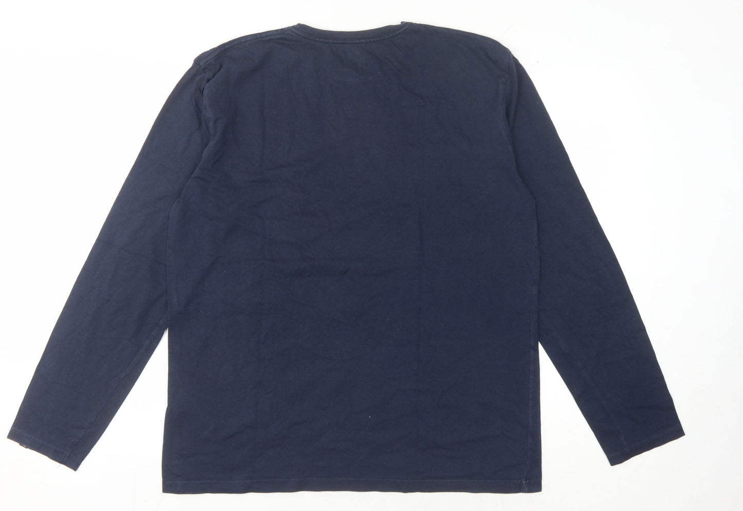 Quiksilver Men's Blue Long Sleeve Graphic Tee