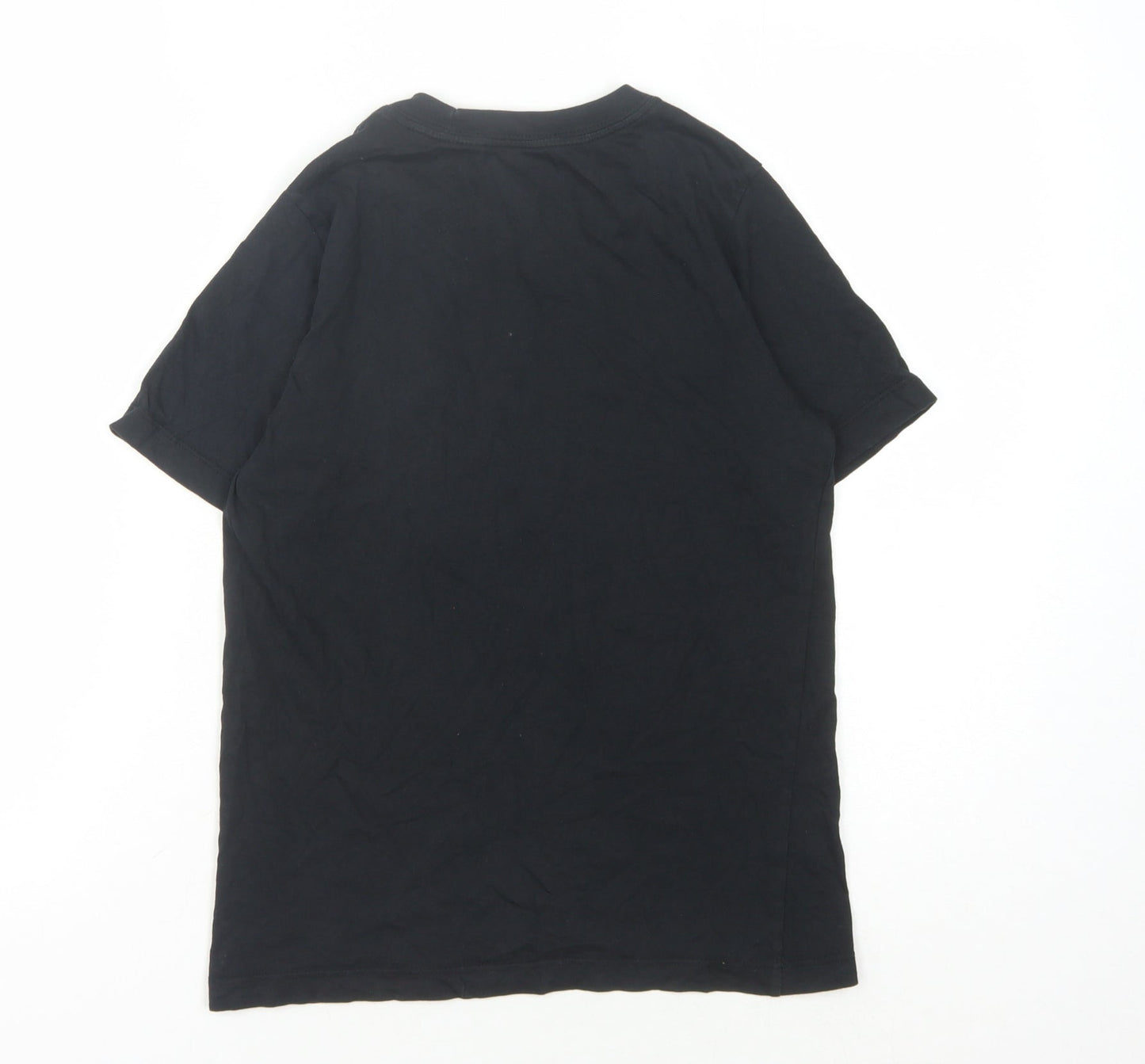 Nike Boys Black Graphic T-Shirt, Size 10-11, Casual Style