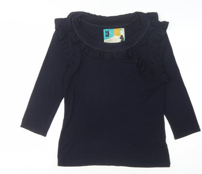 Womens UK Size 12 Betty Jackson Black Basic Blouse
