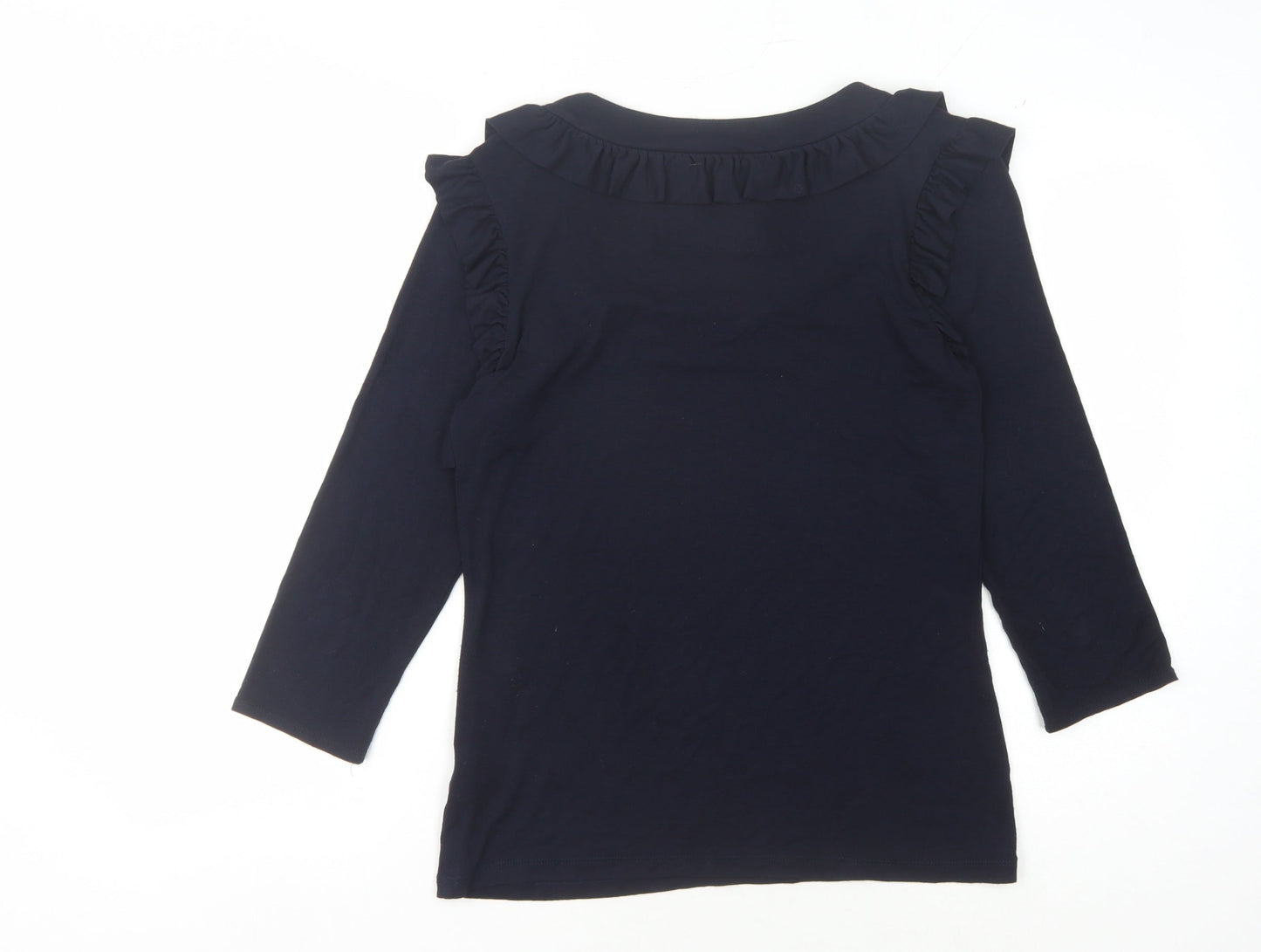 Womens UK Size 12 Betty Jackson Black Basic Blouse