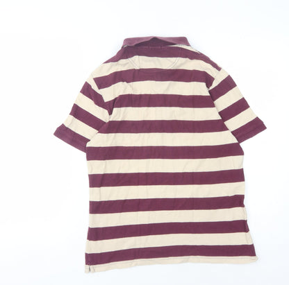 Penguin Men's Multicoloured Striped Polo Shirt M