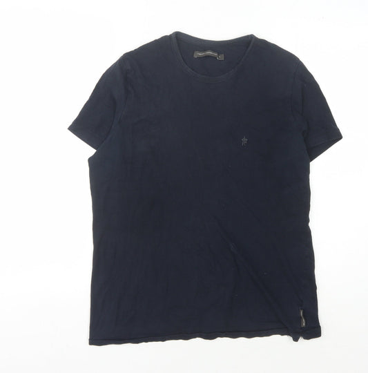 Mens UK Size M French Connection Black  T-Shirt