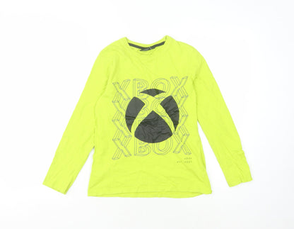 Xbox Boys Green Long Sleeve Graphic T-Shirt 9-10 Years