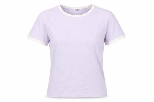Womens UK Size 8 Jack Wills Purple Ringer T-Shirt