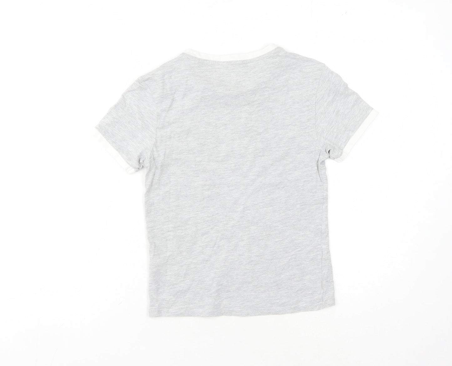 Jack Wills Women's Grey Crew Neck T-Shirt Size 4