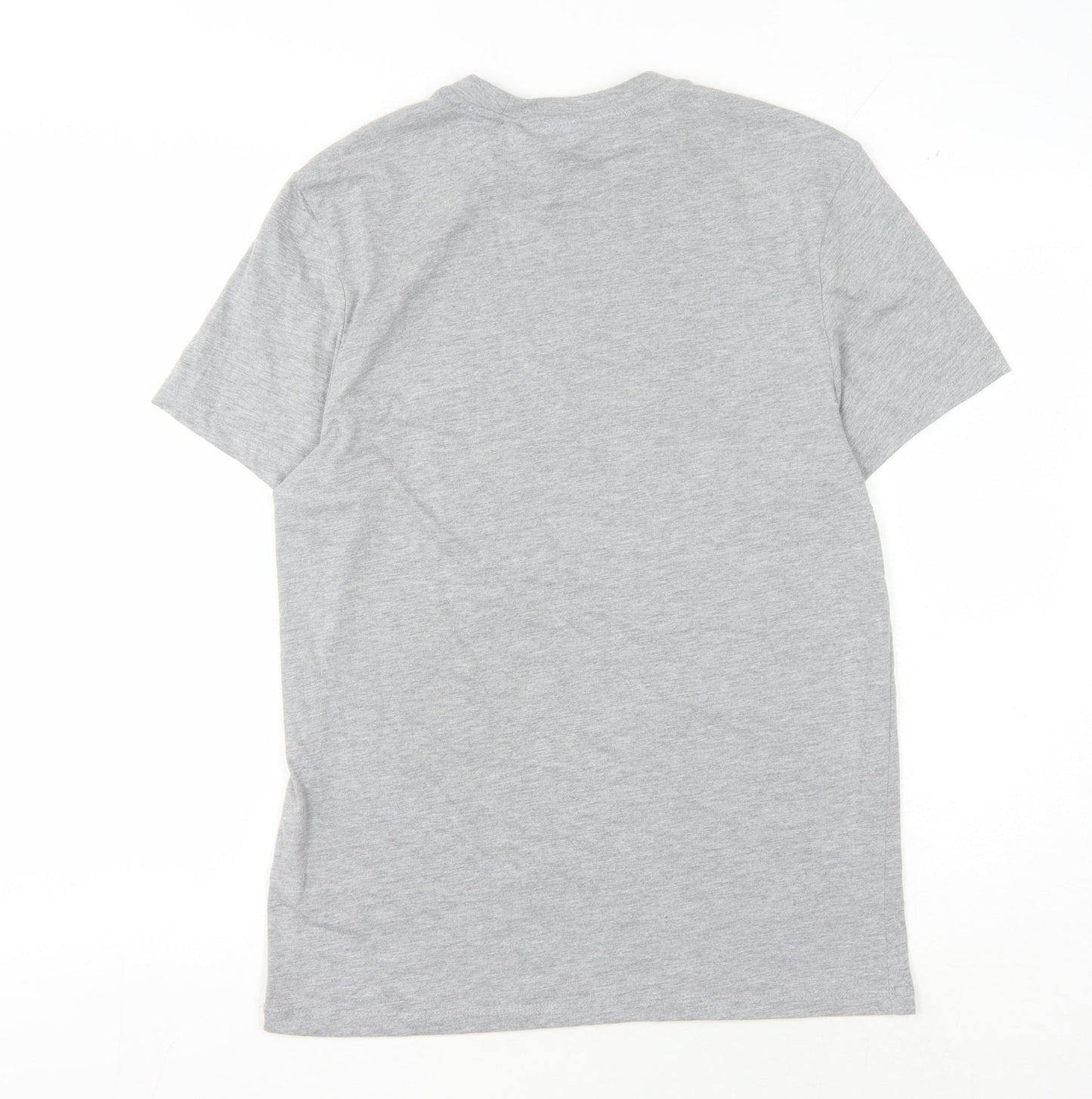 The Simpsons Men's Grey M T-Shirt, Crew Neck, Graphic Print