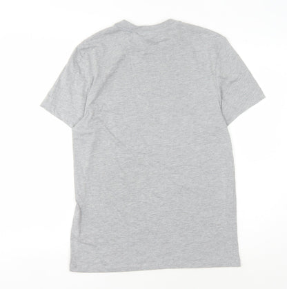 The Simpsons Men's Grey M T-Shirt, Crew Neck, Graphic Print