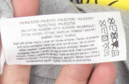 The Simpsons Men's Grey M T-Shirt, Crew Neck, Graphic Print