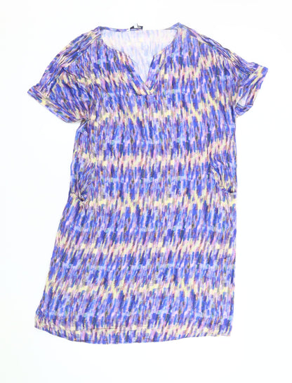 Dash Women's Multicoloured V-Neck Dress Size 12