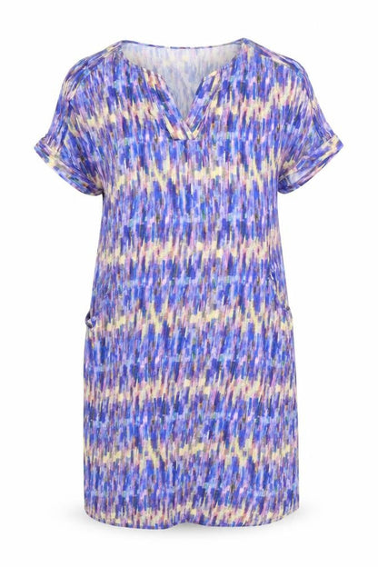 Dash Women's Multicoloured V-Neck Dress Size 12