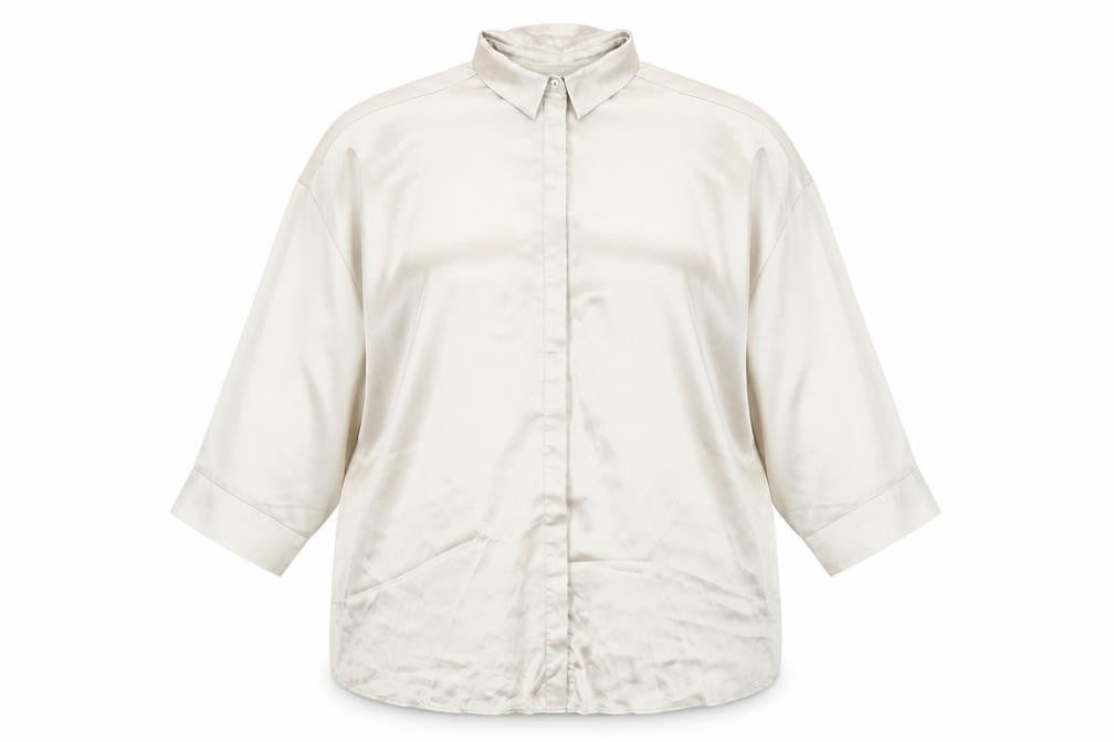 Womens UK Size 16 ASOS DESIGN Ivory Basic Button-Up