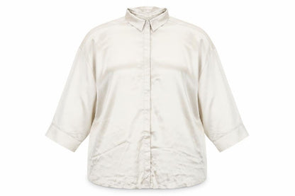 Womens UK Size 16 ASOS DESIGN Ivory Basic Button-Up