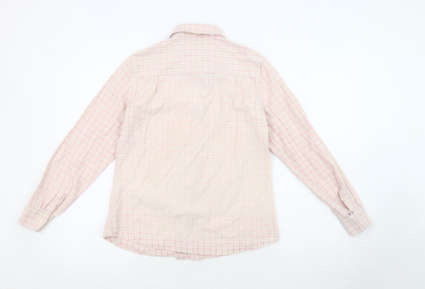 Orvis Women's Pink Button-Up Check Shirt Size 6