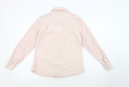 Orvis Women's Pink Button-Up Check Shirt Size 6