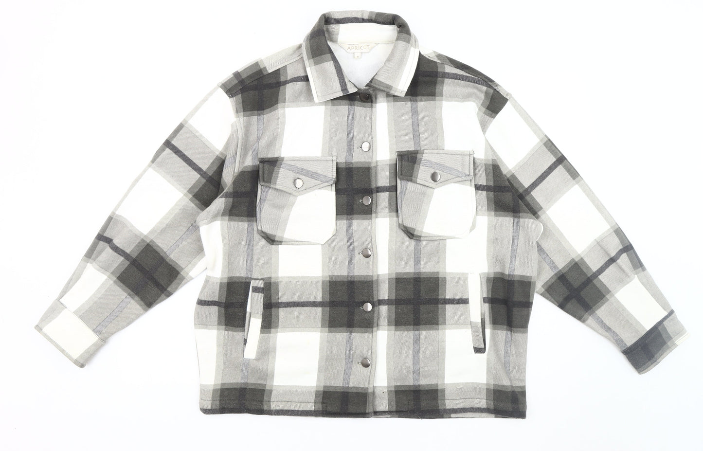 Apricot Women's Grey Plaid Shacket - Size M