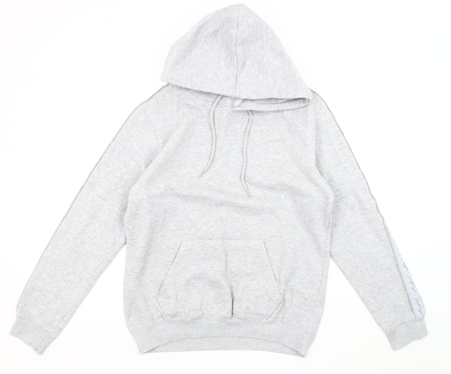 Just Hype Men's Grey Pullover Hoodie L