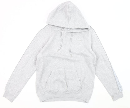 Just Hype Men's Grey Pullover Hoodie L