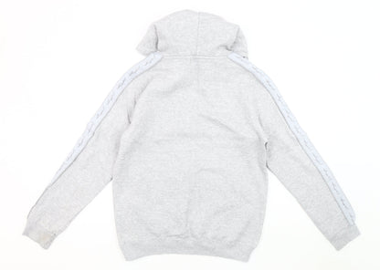 Just Hype Men's Grey Pullover Hoodie L