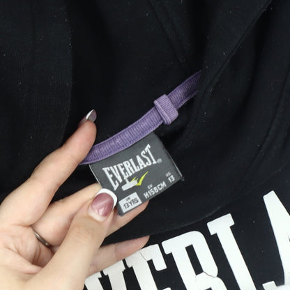 Everlast Boys Black Pullover Hoodie with Logo, Size 13Y