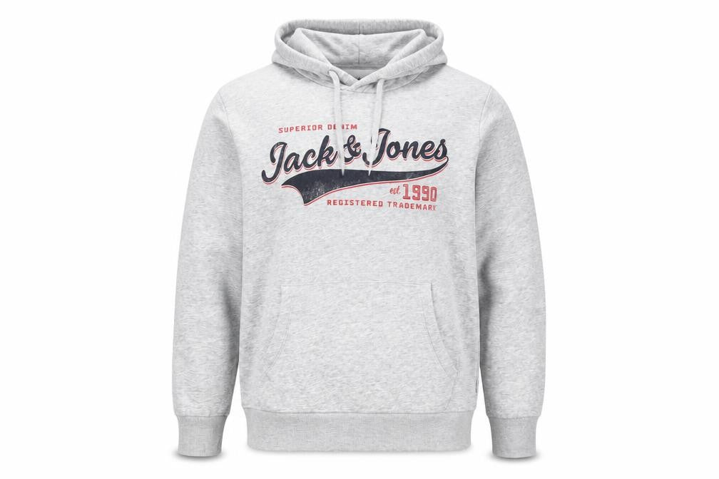 Mens UK Size S JACK & JONES Grey Pullover Hoodie