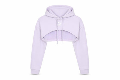Womens UK Size XL PUMA Purple Hoodie Hoodie