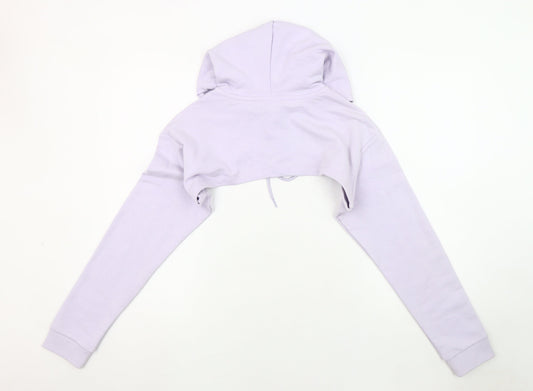 Puma Women's Purple Crop Hoodie XL