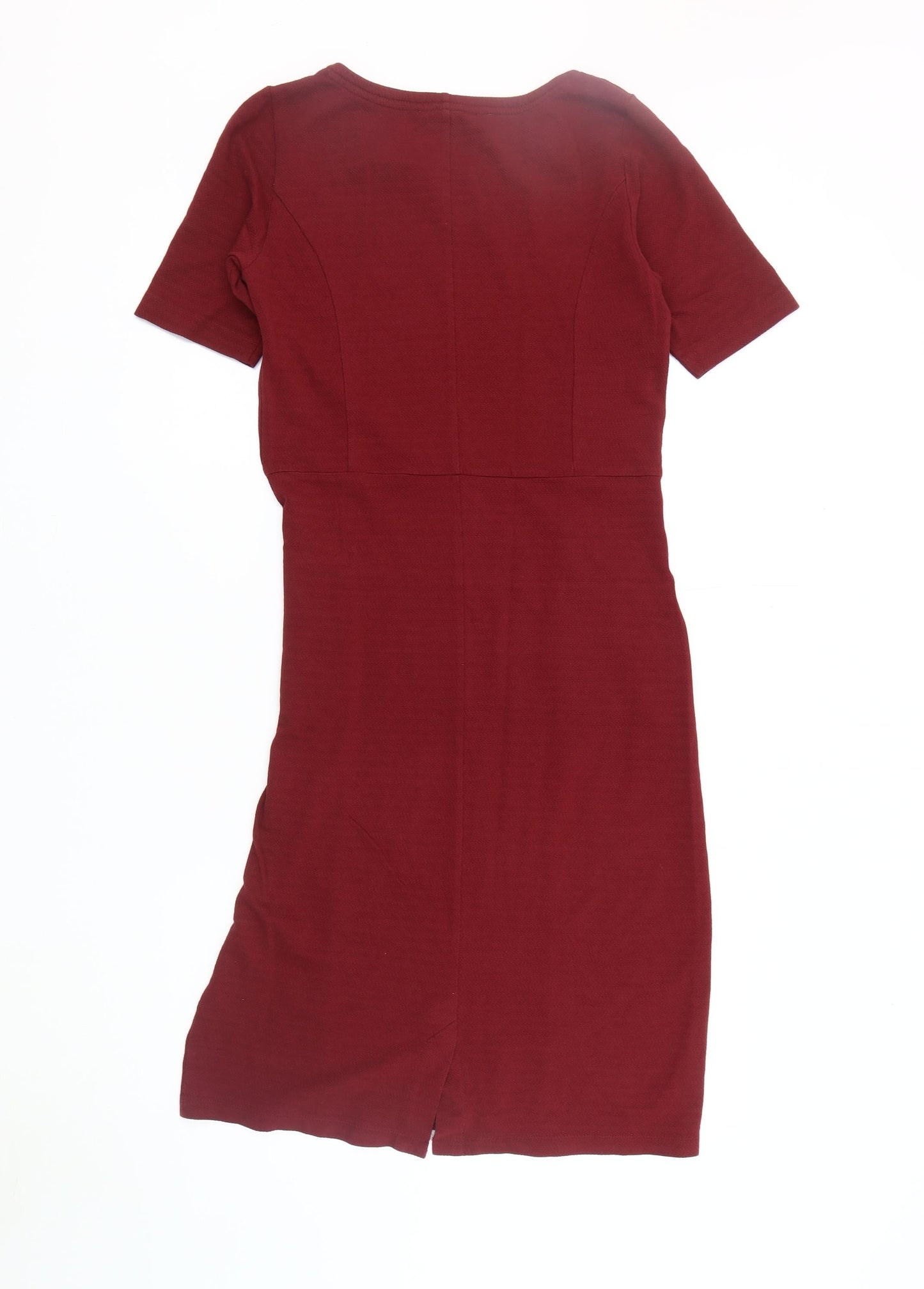 WoolOvers Women's Red Half Sleeve Dress
