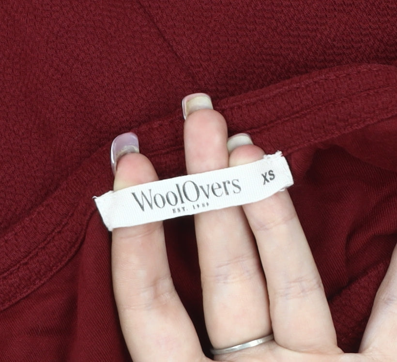 WoolOvers Women's Red Half Sleeve Dress