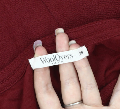 WoolOvers Women's Red Half Sleeve Dress