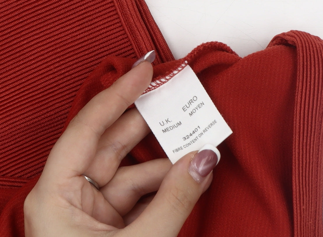 Womens UK Size M Eastex Red Basic Tank