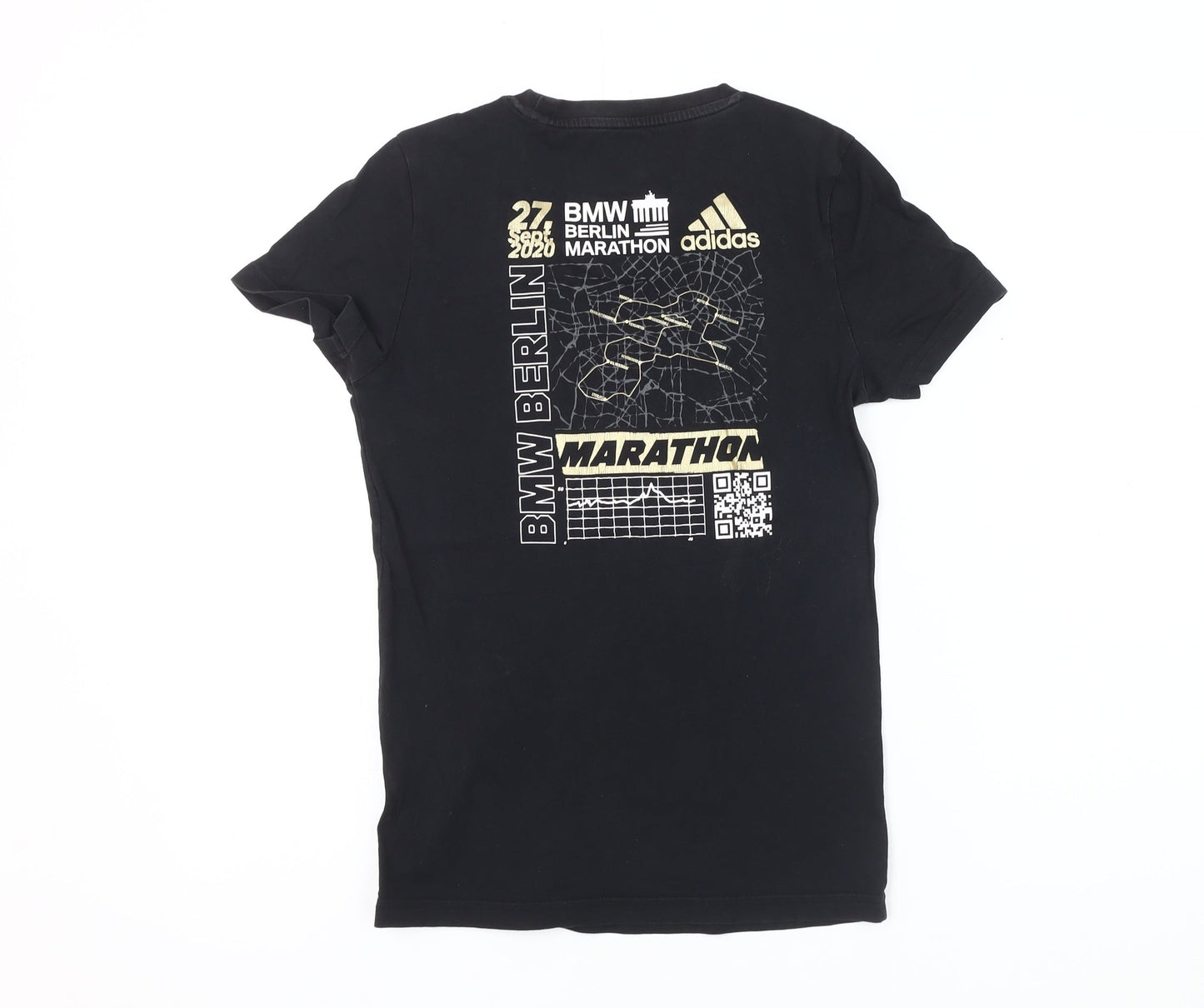 Unisex Adults UK Size S adidas Black Basic T-Shirt