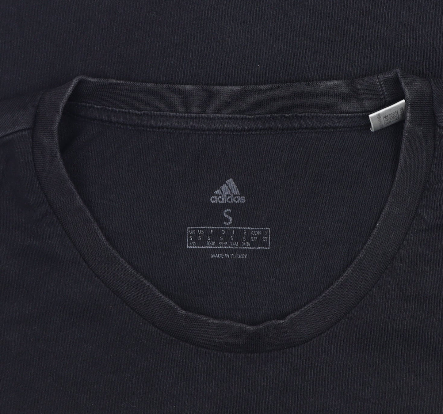Unisex Adults UK Size S adidas Black Basic T-Shirt