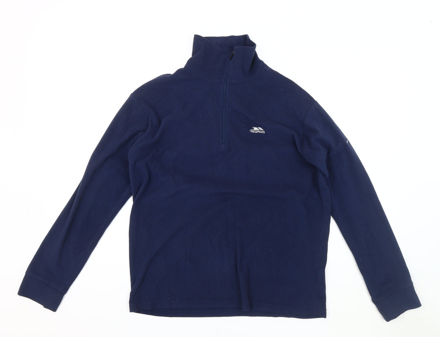 Trespass Men's Blue S Fleece Sweatshirt, Long Sleeve, 1/4 Zip