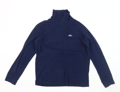 Trespass Men's Blue S Fleece Sweatshirt, Long Sleeve, 1/4 Zip