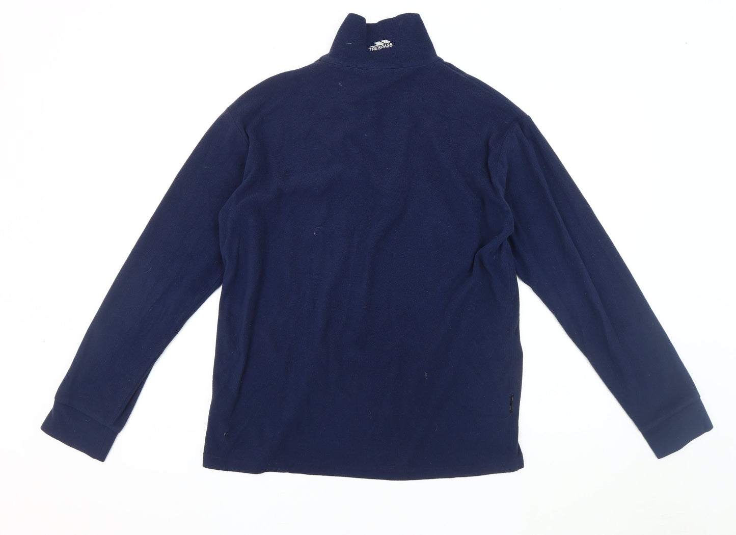 Trespass Men's Blue S Fleece Sweatshirt, Long Sleeve, 1/4 Zip