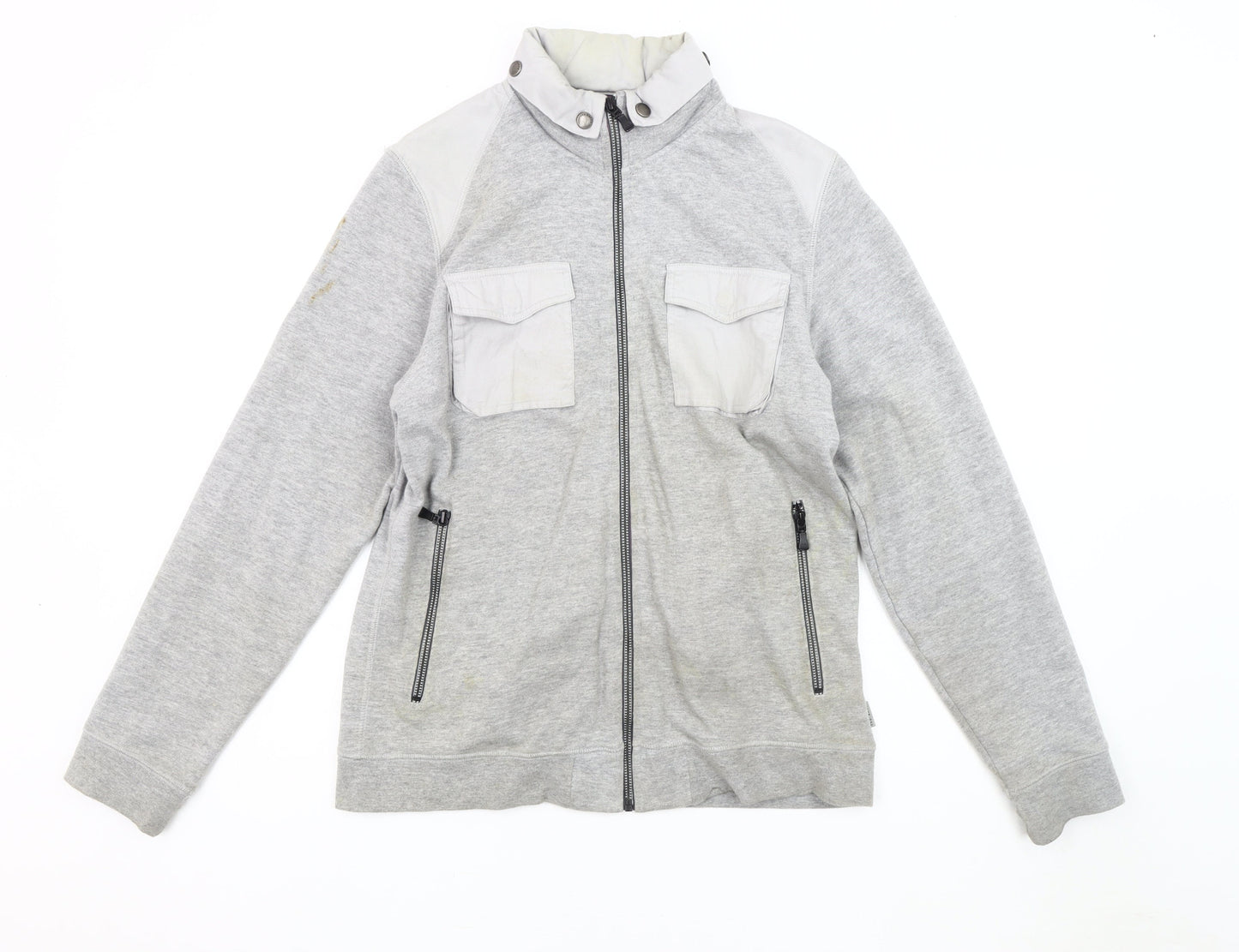 Mens UK Size M Ted Baker Grey Basic Jacket