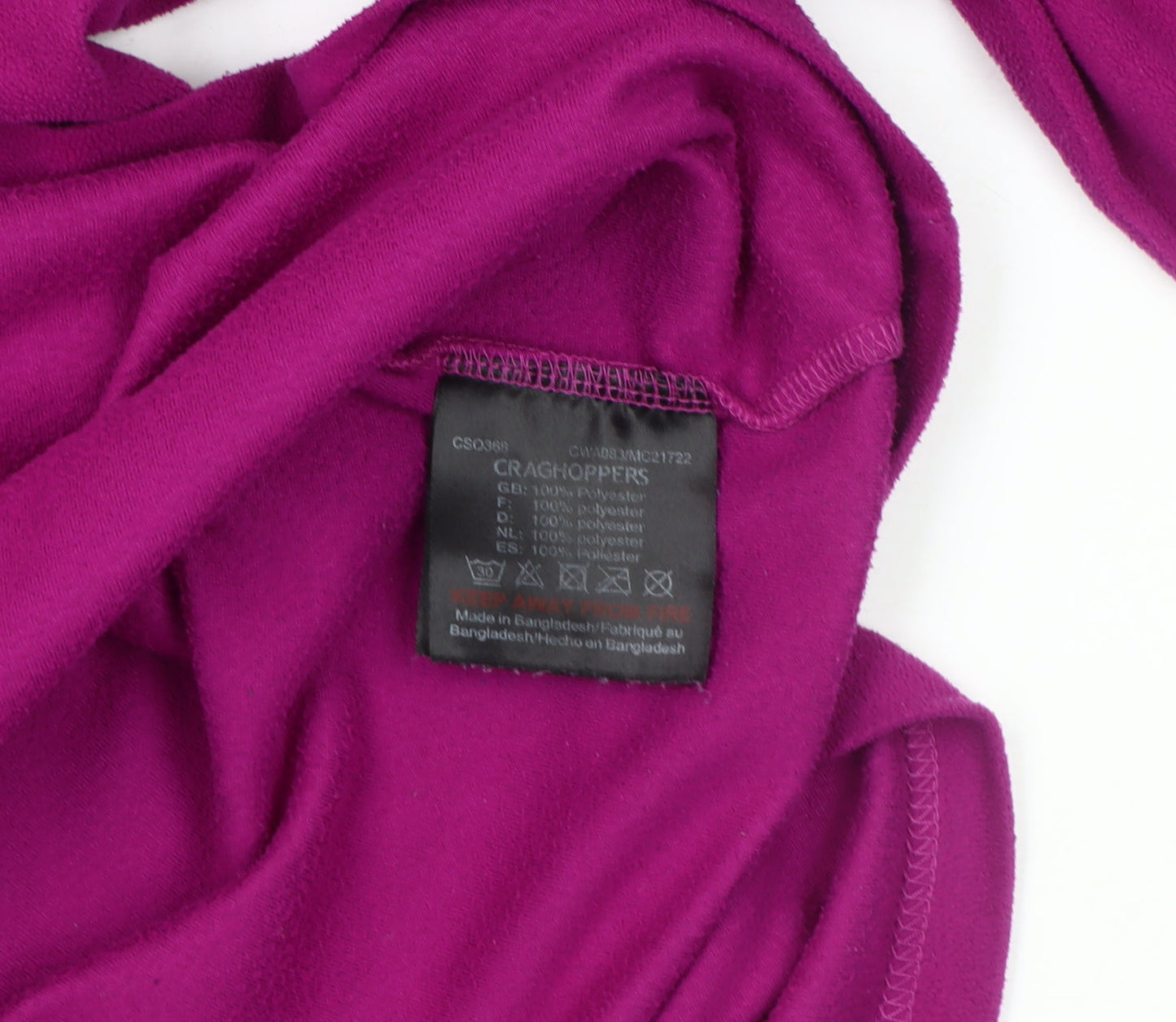 Craghoppers Women's Purple Pullover Fleece Sweatshirt Size 12