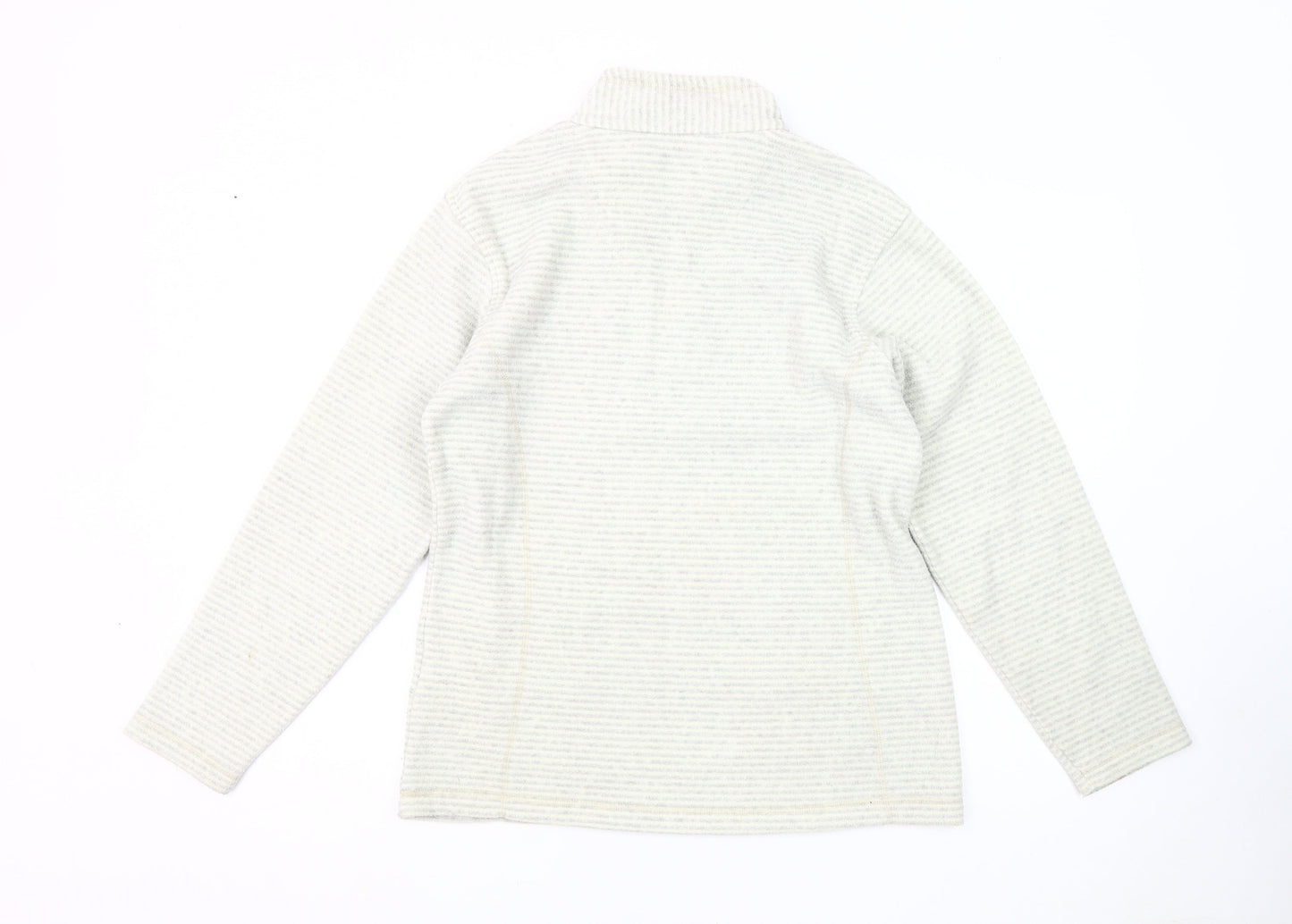 Regatta Women's Grey Striped Pullover Sweatshirt - Size 12