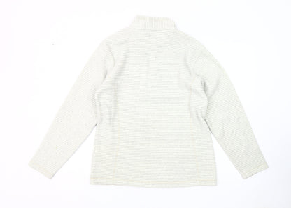 Regatta Women's Grey Striped Pullover Sweatshirt - Size 12