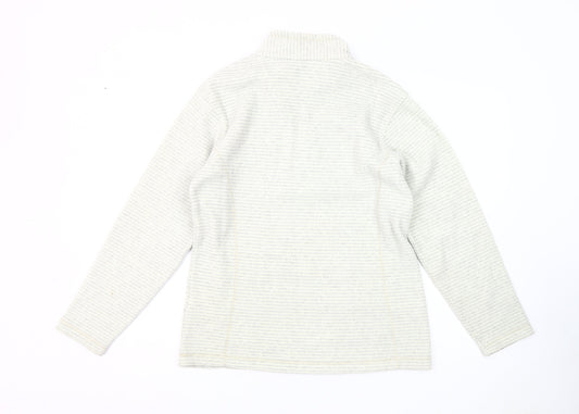 Regatta Women's Grey Striped Pullover Sweatshirt - Size 12