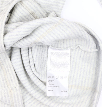 Regatta Women's Grey Striped Pullover Sweatshirt - Size 12