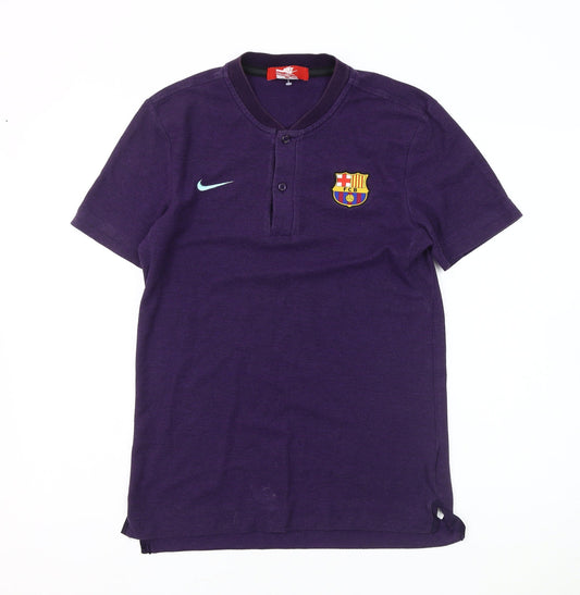 Nike Men's Purple Polo Shirt Size S Football Sports