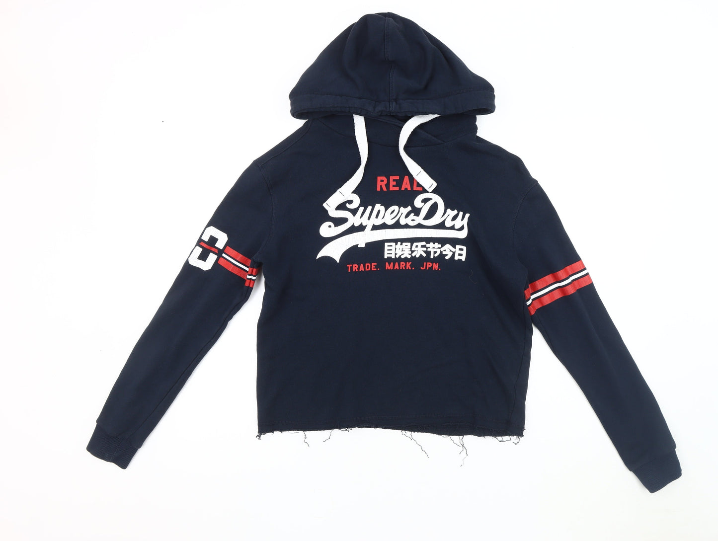 Superdry Women's Blue Pullover Hoodie, Size S, Casual Comfort