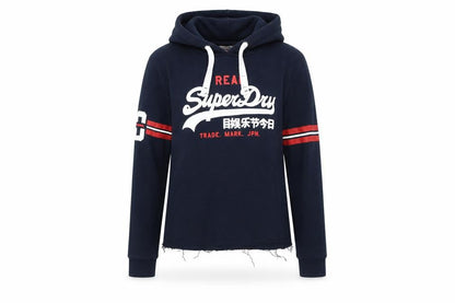 Womens UK Size S Superdry Blue Pullover Hoodie