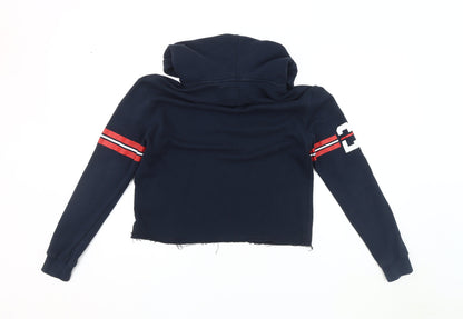 Superdry Women's Blue Pullover Hoodie, Size S, Casual Comfort