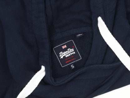 Superdry Women's Blue Pullover Hoodie, Size S, Casual Comfort