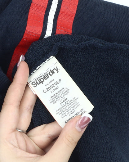 Superdry Women's Blue Pullover Hoodie, Size S, Casual Comfort