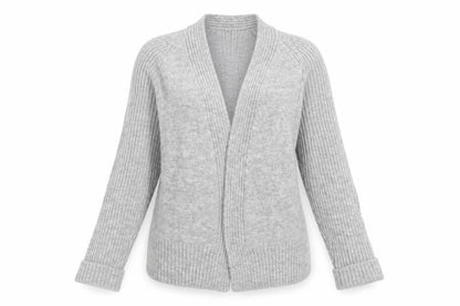 Womens UK Size M Laura Ashley Grey Cardigan Jumper
